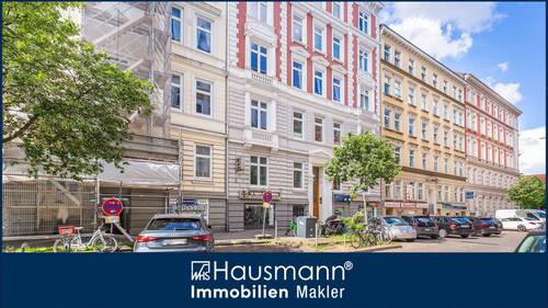 Hausansicht - Exklusive Dachgeschosswohnung mit 40 m² Dachterrasse und spektakulärem Weitblick über Hamburg!