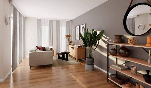 Das gemütliche Wohnzimmer - 3 Zimmer Etagenwohnung zum Kaufen in Aachen