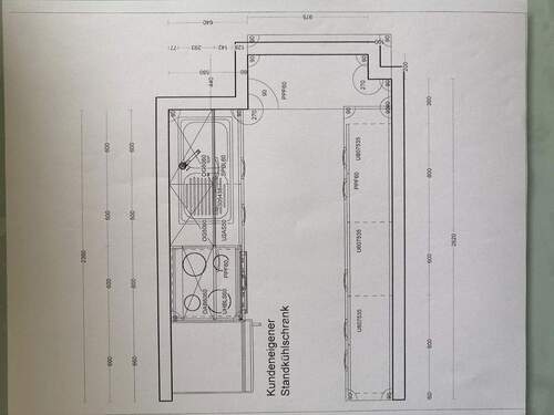 Maße Küche / Planbeispiel - 