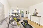 Wohnzimmer - 2 Zimmer Etagenwohnung zum Kaufen in München