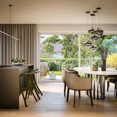 Küche mit Essbereich - 