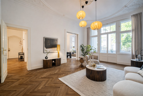 Wohnzimmer - 8 Zimmer Etagenwohnung in Berlin