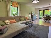 Wohnzimmer - 6 Zimmer Einfamilienhaus zum Kaufen in Winhöring