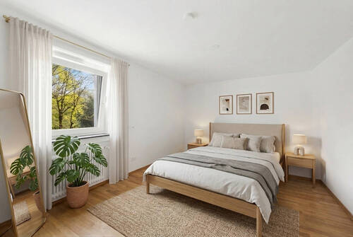 Schlafzimmer Visualisierung - 2 Zimmer Etagenwohnung in München