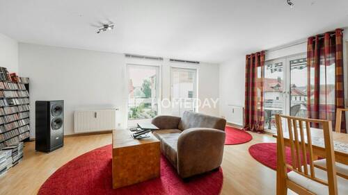 Wohnzimmer 1 - Licht, Ruhe und Nähe - Wohnen mit Balkon im Murrtal