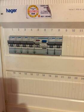 Strom-Unterverteilung in der Wohnung - 