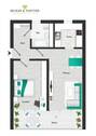 Grundriss 2 ZKB 53,77m². - 