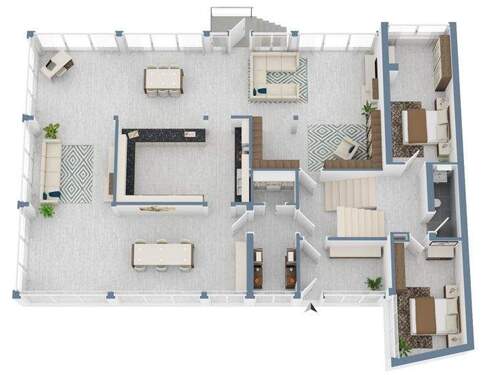 Erdgeschoss & Zwischenebene - 