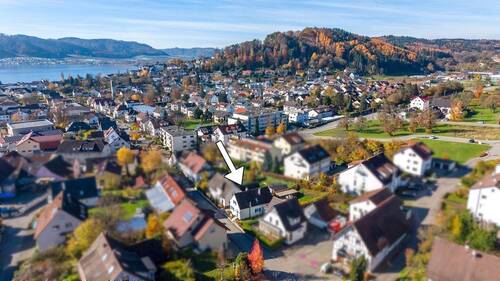 Luftbild - Einfamilienhaus mit 122,00 m² in Bodman-Ludwigshafen zum Kaufen