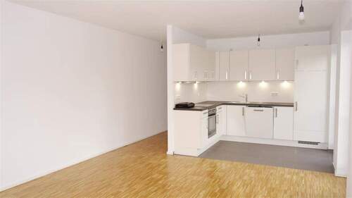 Wohnküche mit Balkon - 