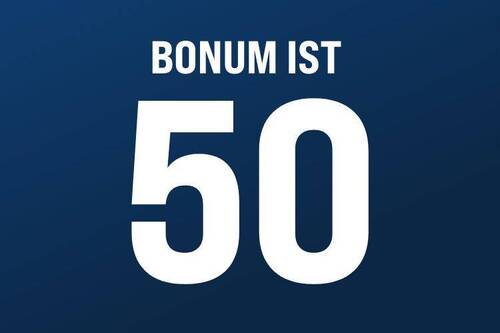 BONUM ist 50 - 