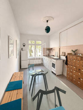 Küche/ Schlafzimmer - Etagenwohnung mit 82,90 m&sup2; in Berlin zum Kaufen