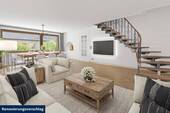 Renovierungsvorschlag Wohnzimmer - 1 Zimmer Mehrfamilienhaus, Wohnhaus in Langenfeld / Immigrath