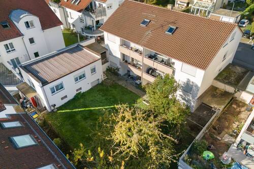 Drohnenansicht - 2 Zimmer Mehrfamilienhaus, Wohnhaus zum Kaufen in Freiberg am Neckar