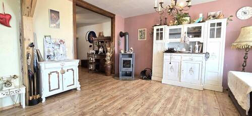 EG: Wohnzimmer, Blickrichtung Esszimmer - 