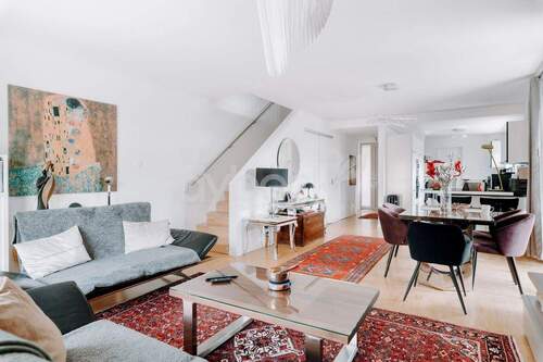 Wohn- und Essbereich - Energieeffizientes Reihenendhaus im Hanseviertel - hoher Wohnkomfort für die ganze Familie.