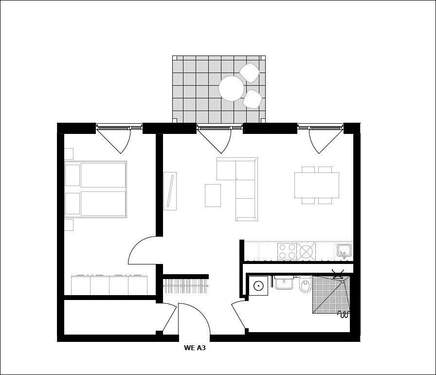 Typ A - Etagenwohnung mit 57,80 m&sup2; in Aschaffenburg zum Kaufen