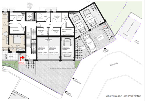 Garagen, Kfz-Stellplätze, Duplex, Wohnmobil-Stellplatz mit E-Anschluss - 