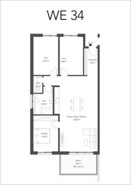 Bild 2 - 4 Zimmer Etagenwohnung in Aschaffenburg