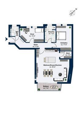 Erdgeschoss Hochparterre - 