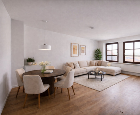 Modellbild Wohnzimmer - 2 Zimmer Etagenwohnung zur Miete in Regensburg