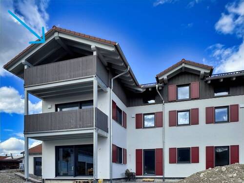 Ansicht Süd - Etagenwohnung mit 106,70 m² in Nesselwang zum Kaufen