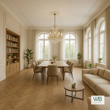 Wohnzimmer - 8 Zimmer Etagenwohnung zum Kaufen in Braunschweig