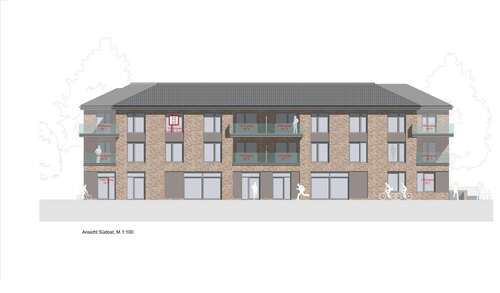 Ansicht Südost - 2 Zimmer Etagenwohnung zum Kaufen in Schortens