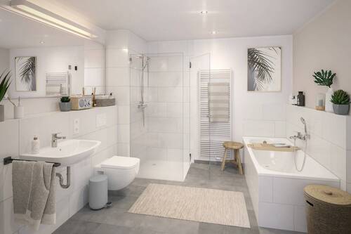 Vollbad_Emma+August - 2 Zimmer Etagenwohnung zum Kaufen in Hamburg / Groß Borstel