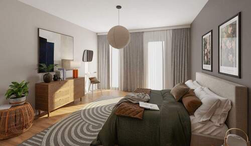 Gemütliches Schlafzimmer - 2 Zimmer Etagenwohnung zum Kaufen in Loddin