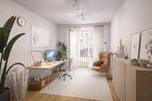 Arbeitszimmer_Emma+August - Etagenwohnung mit 62,90 m&sup2; in Hamburg / Groß Borstel zum Kaufen