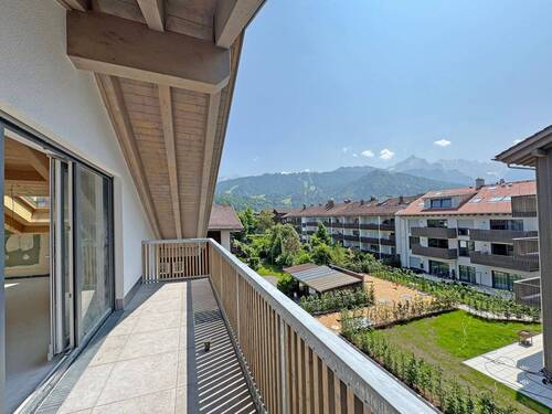 Balkon Süd-West - 2 Zimmer Etagenwohnung zum Kaufen in Garmisch-Partenkirchen