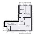 Grundriss Keller Vorderhaus - 