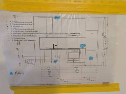 Bauzeichnung Küche - 