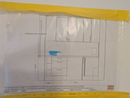 Bauzeichnung Küche - 