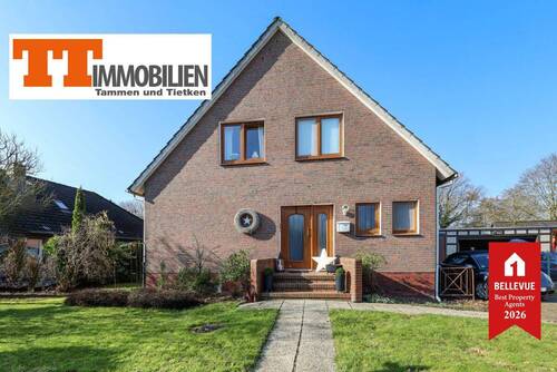Außenansicht - TT bietet an: Gepflegtes Einfamilienhaus mit 6 Zimmern und großem Garten in beliebter Wohnlage von Wilhelmshaven-Aldenburg!