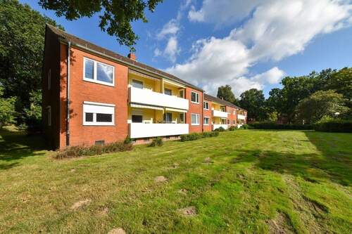 Außenfassade Balkonseite - Terrassenwohnung mit 75,00 m&sup2; in Bremen zum Kaufen