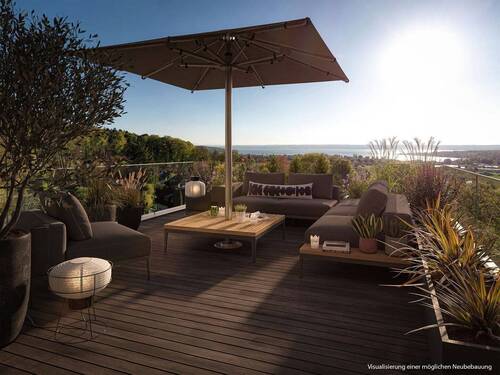Visualisierung Terrasse - Grundstück in Herrsching am Ammersee zum Kaufen