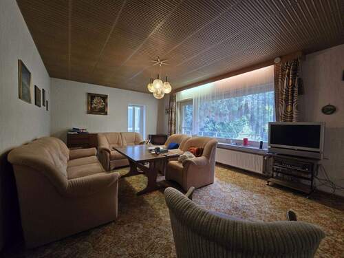 Wohnzimmer OG - 8 Zimmer Mehrfamilienhaus, Wohnhaus in Heidelberg