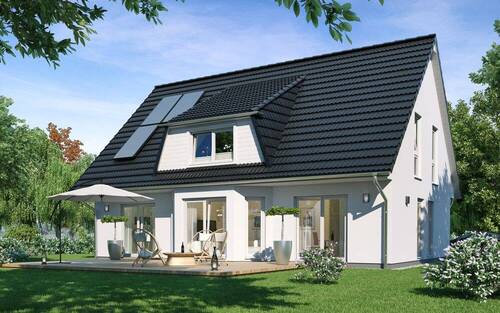 SH-180-Varirante-D_Gartenansicht - 5 Zimmer Einfamilienhaus zum Kaufen in Wiedemar