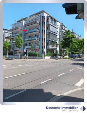 Ansicht Nord-Ost - Gepflegte 2,5 Zimmer Wohnung (3.OG) mit Tiefgarage in zentraler Lage von Böblingen