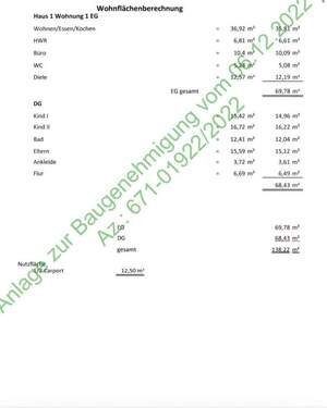 Wohnflächenberechnung - 