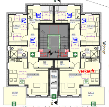 Das 2. Obergeschoss - 