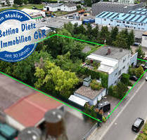 DIETZ: Wohn-, Büro-, Hallen und Geschäftshaus - genehmigte Bauvoranfrage für weiteren Bau Bestelage! - Rodgau