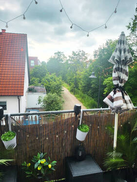 Blick vom Balkon - Charmante 3-Zimmer-Wohnung am Sauerheimer Graben