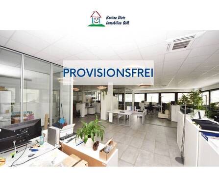 Bürofläche - DIETZ: PROVISIONSFREI Modernisierte Büroetage mit 300m² Bürofläche zur Vermietung! Viele Parkplätze!