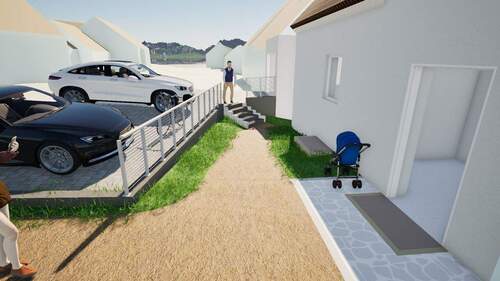 Zugang Straße - Grundstück in Eisenhofen zum Kaufen