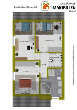 Grundrißskizze 1. OG - 