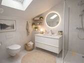 Badezimmer DG visualisiert - 