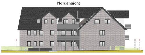 Nodansicht - Neubau! Dachgeschoss-Wohnung mit Balkon, Tiefgarage und Aufzug in Rhade_A2531